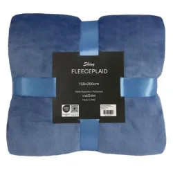 Flair, Flair - Fleece Decke, 150x200cm, Stahlblau
