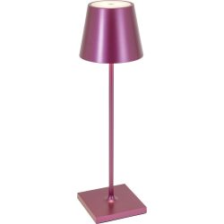 Tischlampe Aline Rot Aluminium 11 cm 38 cm - LED - Lichtfarbe: Extra warmweiss - Tischlampe- LED Energiesparlampe