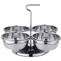 Schälchen-Set Contacto Bander Silber Edelstahl 20 cm 14 cm - Schälchen-Set