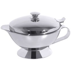 Sauciere Contacto Bander Silber Edelstahl 12.5 cm 11.5 cm 0.4 l - Sauciere