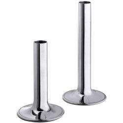 Kerzenständer Contacto Bander Silber Edelstahl 12.5 cm - Kerzenständer