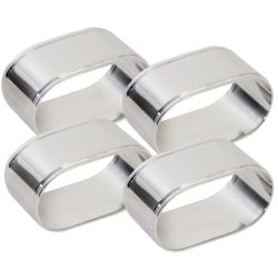 Serviettenring Contacto Bander - Farbe: Silber - Material: Versilbert, Messing - Serviettenring