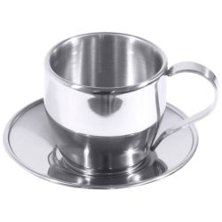 Kaffeetassen-Set Contacto Bander Silber Edelstahl 0.18 l - Kaffeetassen-Set