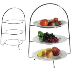 Etagère Contacto Bander Weiss Edelstahl 30.5 cm - Etagère