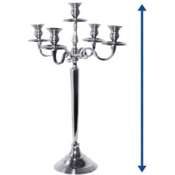 Kerzenständer Contacto Bander Silber Aluminium 100 cm - Kerzenständer