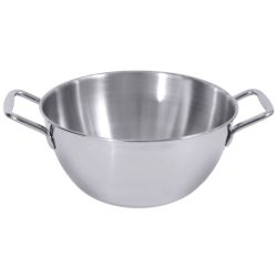 Servierschüssel Contacto Bander Silber Edelstahl 24 cm 11 cm - Servierschüssel