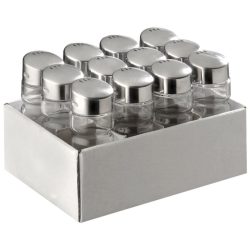 Aps Transparent Edelstahl/Glas 3 cm 9 cm 3 cm - Material: Edelstahl/ Glas - Salz- und Pfefferstreuer-Set