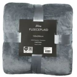 Flair, Flair - Fleece Decke, 150x200cm, Silber
