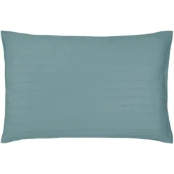 Flair Kissenbezug Damast Cyan Baumwolle 50 cm 70 cm - Farbe: Mint - Kissenbezug