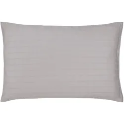 Flair Kissenbezug Damast Braun/Grau Baumwolle 65 cm 100 cm - Farbe: taupe - Kissenbezug