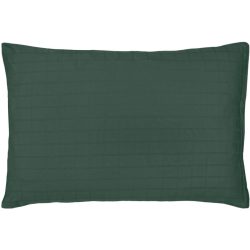 Flair Kissenbezug Damast Grün Baumwolle 65 cm 100 cm - Farbe: dunkelgrün - Kissenbezug