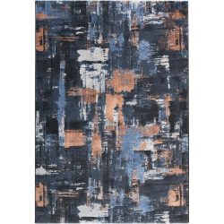 Teppich Marja Blau/Braun Polyethylen 200 cm 290 cm - Farbe: Dunkelblau - Material: Polypropylen - Teppich
