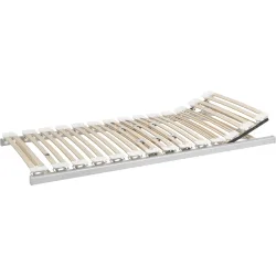 Topswiss Einlegerahmen Flex Deluxe 1 Weiss Holz 90 x 200 cm Höhenverstellbar (manuell) - Schweizer Möbelhersteller - Einlegerahmen