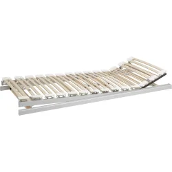 Topswiss Einlegerahmen Flex Deluxe 2 Weiss Holz 180 x 200 cm Höhenverstellbar (manuell) - Schweizer Möbelhersteller - Einlegerahmen