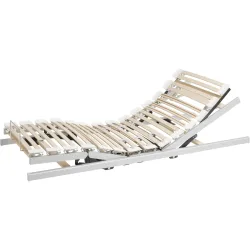 Topswiss Einlegerahmen mit Motor Flexomat Deluxe 2M Weiss Holz 140 x 200 cm Höhenverstellbar (elektrisch) - Schweizer Möbelhersteller - Einlegerahmen