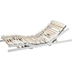 Topswiss Einlegerahmen mit Motor Flexomat Deluxe 2M Weiss Holz 140 x 200 cm Höhenverstellbar (elektrisch) - Schweizer Möbelhersteller - Einlegerahmen