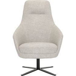 Sessel Nexa Beige/Grau Polyester/Stoff 71 cm 83 cm Drehbar - Farbe: grau/beige - Sessel