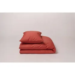 Journey Living Kissenbezug Braga Rot Baumwolle 65 cm 65 cm - Farbe: brick - Material: Bio Baumwolle - Kissenbezug