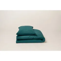 Journey Living Duvetbezug Kemeri Grün Baumwolle 160 cm - Farbe: meergrün - Material: Bio Baumwolle - Duvetbezug