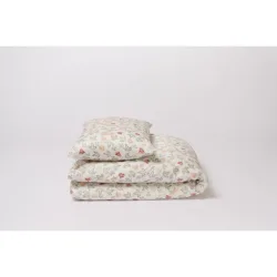 Journey Living Duvetbezug Yoxford Grün Satin 200 cm - Farbe: Eucalyptus - Material: Bio Baumwolle - Duvetbezug