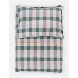 Lavie Kissenbezug Lyn Grün Baumwolle 65 cm 100 cm - Farbe: dunkelgrün - Material: Bio Baumwolle - Kissenbezug