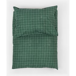 Lavie Duvetbezug Vito Grün Baumwolle 160 cm - Farbe: dunkelgrün - Material: Bio Baumwolle - Duvetbezug