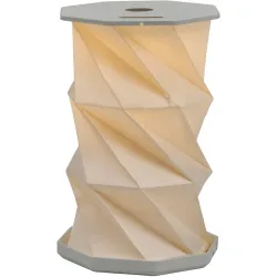Tischlampe Malina Weiss Kunststoff 21.1 cm 21 cm - LED - Lichtfarbe: Warmweiss - Tageslichtweiss - Tischlampe- LED Energiesparlampe