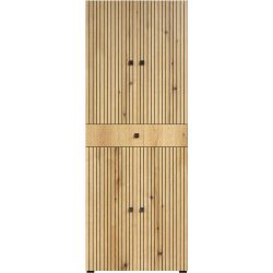 Badezimmerschrank Garfield Grau Holz 70 cm 188 cm 31 cm - Farbe: anthrazit - Material: Holzwerkstoff - Badezimmerschrank