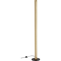 Stehlampe Clifton Braun Holz/Metall 22 cm 150 cm - Farbe: eiche - LED - Lichtfarbe: Extra warmweiss - Stehlampe- LED Energiesparlampe