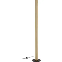 Stehlampe Clifton Braun Holz/Metall 22 cm 150 cm - Farbe: eiche - LED - Lichtfarbe: Extra warmweiss - Stehlampe- LED Energiesparlampe