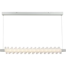 Pendellampe Flora Silber Kunststoff/Metall 100 cm 140 cm - LED - Lichtfarbe: Extra warmweiss - Material: Metall/Kunststoff - Pendellampe- LED