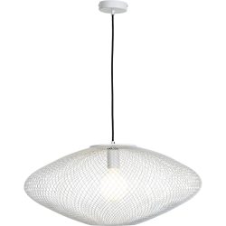 Pendellampe Amour Weiss Metall 60 cm 150 cm - Pendellampe