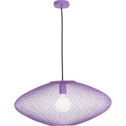 Pendellampe Amour Lila Metall 60 cm 150 cm - Pendellampe