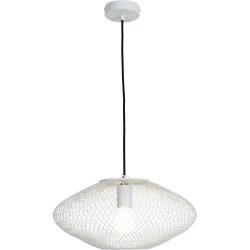 Pendellampe Amour Weiss Metall 40 cm 150 cm - Pendellampe