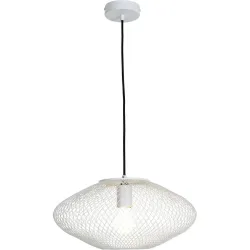 Pendellampe Amour Weiss Metall 40 cm 150 cm - Pendellampe