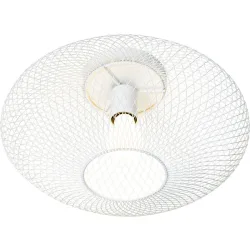 Deckenlampe Amour Weiss Metall 45 cm 19.5 cm - LED - Lichtfarbe: Warmweiss - Deckenlampe- LED Energiesparlampe