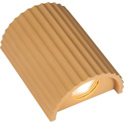 Wandlampe Enya Orange Gips 14 cm 18 cm - Farbe: ochre - LED - Wandlampe- LED Energiesparlampe