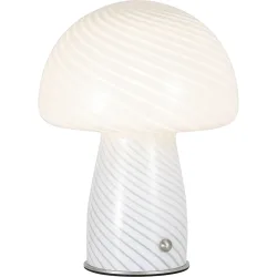 Tischlampe Cala Glas weiss G9 5W LED - LED - Lichtfarbe: Warmweiss - Tischlampe- LED Energiesparlampe