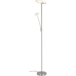 Stehlampe Cellara Metall/Kunststoff chrom 24+6.2W LED - LED - Lichtfarbe: Extra warmweiss - Material: Metall/Acryl - Stehlampe- LED Energiesparlampe