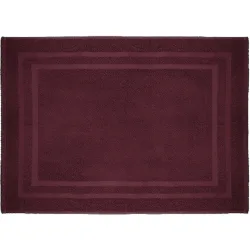 Badteppich Nora Rot Baumwolle 50 cm 80 cm - Material: 100% Baumwolle - Badteppich