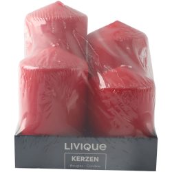 Kerze Traditional Rot Wachs 12 cm - Kerze