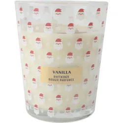 Duftkerze Traditional Beige Glas/Wachs 16 cm - Farbe: vanille - Duftkerze