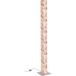 Stehlampe Arona Weiss Kunststoff/Metall 24 cm 160 cm - LED - Lichtfarbe: Extra warmweiss - Material: Metall/Kunststoff - Stehlampe- LED