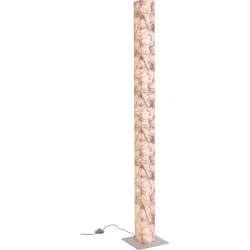 Stehlampe Arona Weiss Kunststoff/Metall 24 cm 160 cm - LED - Lichtfarbe: Extra warmweiss - Material: Metall/Kunststoff - Stehlampe- LED