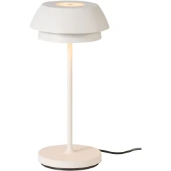 Tischlampe Caniles Weiss Kunststoff 14 cm 18.5 cm - LED - Lichtfarbe: Extra warmweiss - Tischlampe- LED Energiesparlampe
