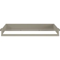 Wickelauflage Tomino Grau Holz 105 cm 77 cm - Farbe: steingrau - Material: Holzwerkstoff - Wickelauflage