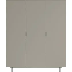 Kleiderschrank Tomino Grau Holz 158 cm 54 cm - Farbe: steingrau - Material: Holzwerkstoff - Kleiderschrank
