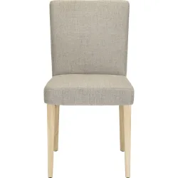 Stuhl Varena Braun Holz/Stoff 45 cm - Farbe: braun, - Material: Eiche massivholz/Stoff - Stuhl