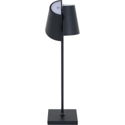 Tischlampe Nuindie Tango Schwarz Aluminium 11 cm 38 cm - LED - Lichtfarbe: Extra warmweiss - Tischlampe- LED Energiesparlampe