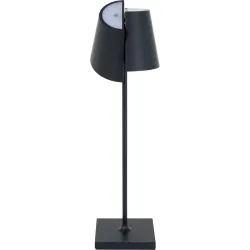 Tischlampe Nuindie Tango Schwarz Aluminium 11 cm 38 cm - LED - Lichtfarbe: Extra warmweiss - Tischlampe- LED Energiesparlampe